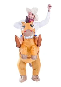 Inflatable Horse Ride-On Costume For Adults 9 Inflatable Horse Ride-On Costume For Adults -Halloween Costumes inflatable adult horse ride on costume alt 3
