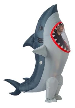 Inflatable Shark Costume 7 Inflatable Shark Costume -Halloween Costumes inflatable adult shark costume alt 2
