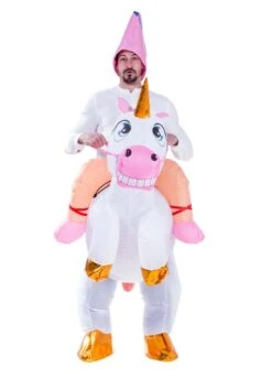 Inflatable Unicorn Ride-On Costume -Halloween Costumes inflatable adult unicorn ride on costume alt 2