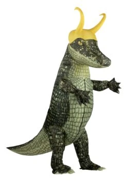 JAZWARES Inflatable Alligator Loki Adult Costume -Halloween Costumes inflatable alligator loki costume alt 1