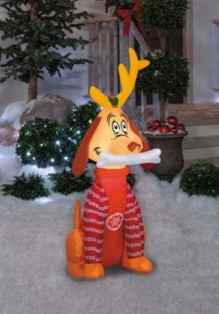 Inflatable Max In Sweater Grinch Decoration