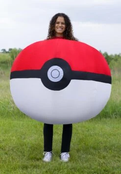 Disguise Adult Pokémon Inflatable Poké Ball Costume 8 Disguise Adult Pokémon Inflatable Poké Ball Costume -Halloween Costumes inflatable poke ball adult costume alt 1