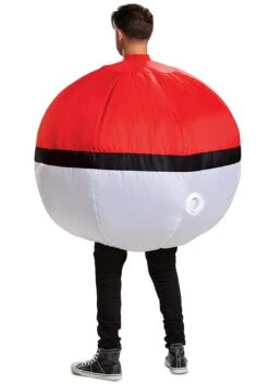 Disguise Adult Pokémon Inflatable Poké Ball Costume 10 Disguise Adult Pokémon Inflatable Poké Ball Costume -Halloween Costumes inflatable poke ball adult costume alt 3