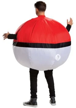Disguise Adult Pokémon Inflatable Poké Ball Costume 11 Disguise Adult Pokémon Inflatable Poké Ball Costume -Halloween Costumes inflatable poke ball adult costume alt 4
