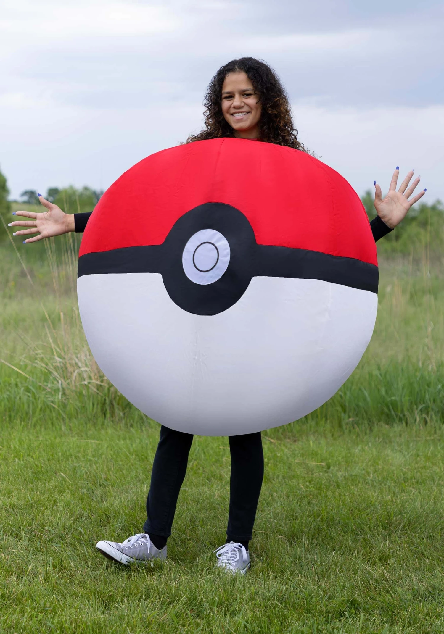 Disguise Adult Pokémon Inflatable Poké Ball Costume 3 Disguise Adult Pokémon Inflatable Poké Ball Costume
