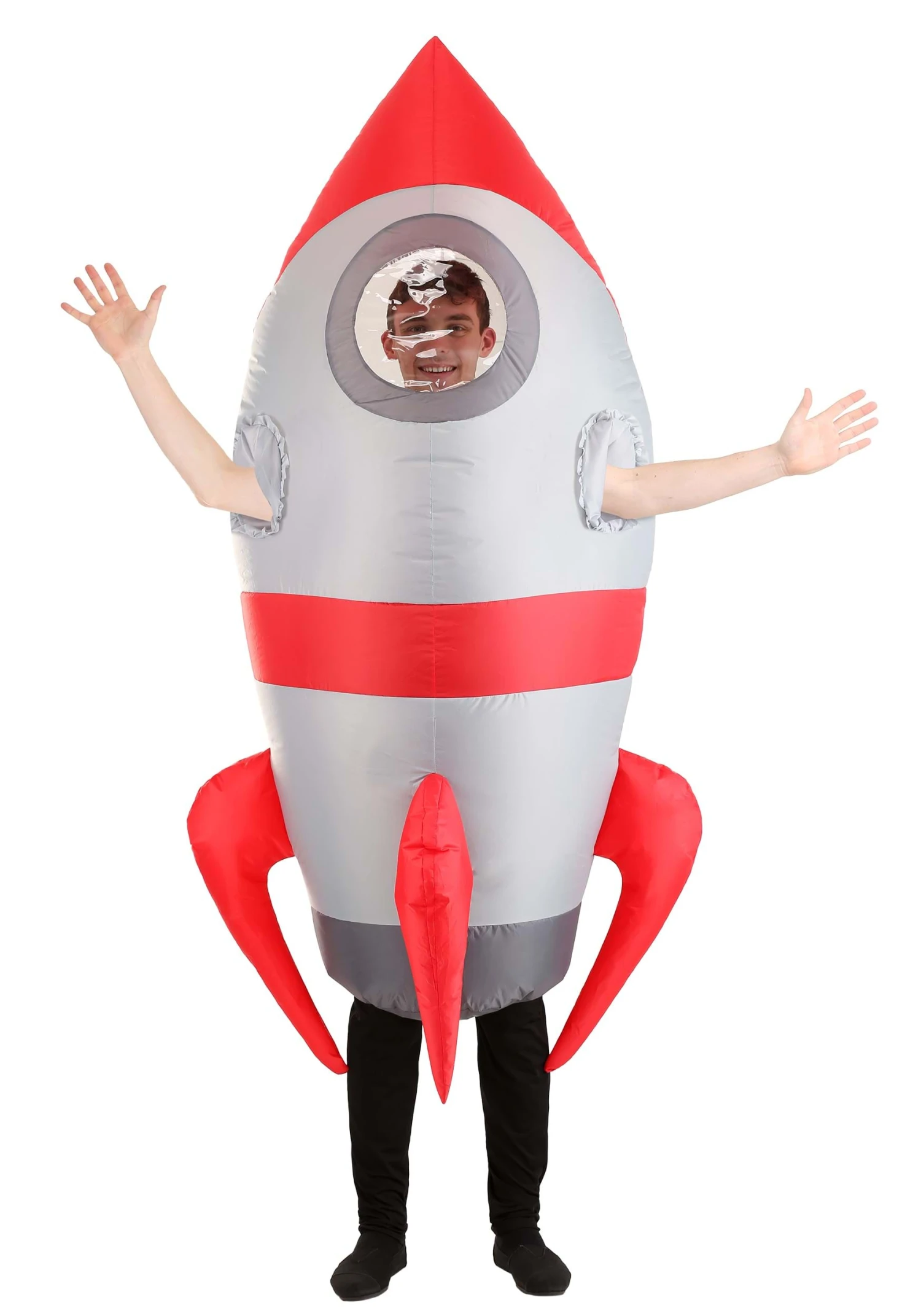 Inflatable Adult Rocket Ship Costume 3 Inflatable Adult Rocket Ship Costume