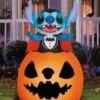 Inflatable Vampire Stitch In Pumpkin Decoration -Halloween Costumes inflatable vampire stitch in pumpkin