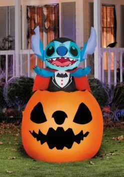 Inflatable Vampire Stitch In Pumpkin Decoration