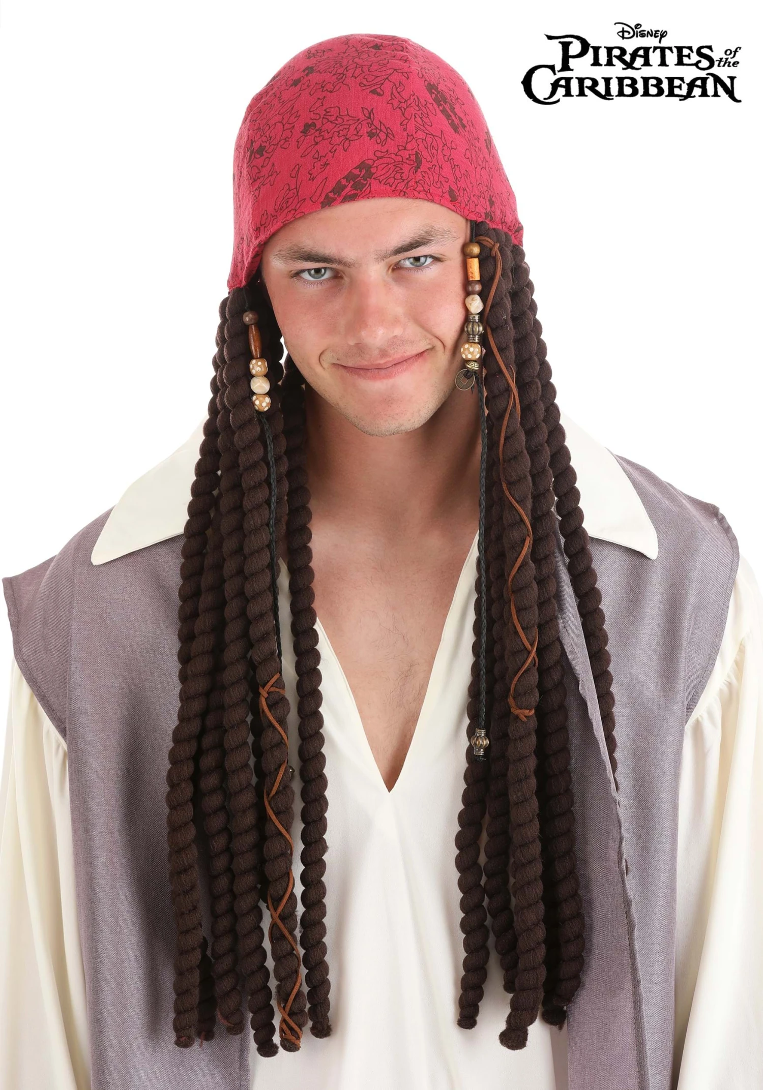Adult Disney Jack Sparrow Bandana And Dreads Set 3 Adult Disney Jack Sparrow Bandana And Dreads Set