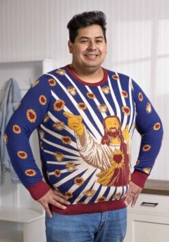 Jay And Silent Bob Buddy Christ Jesus Ugly Christmas Sweater 16 Jay And Silent Bob Buddy Christ Jesus Ugly Christmas Sweater -Halloween Costumes jay and silent bob buddy christ ugly sweater alt 6