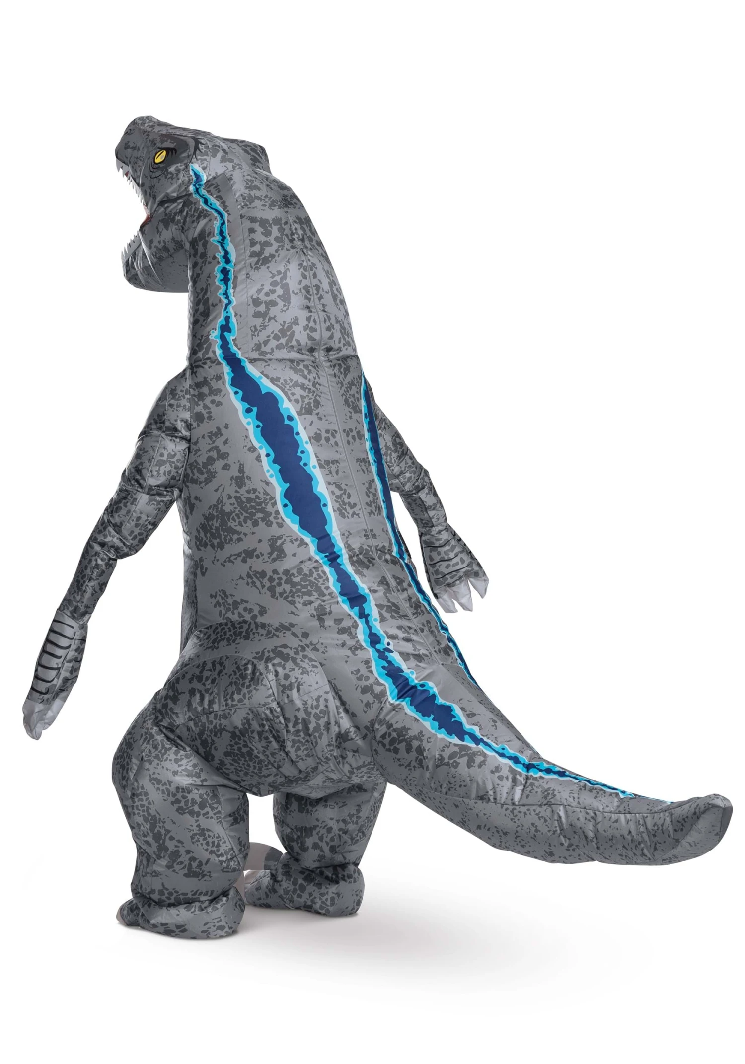 Disguise Jurassic World Blue Velociraptor Inflatable Dinosaur Costume For Adults 6 Disguise Jurassic World Blue Velociraptor Inflatable Dinosaur Costume For Adults - Image 4