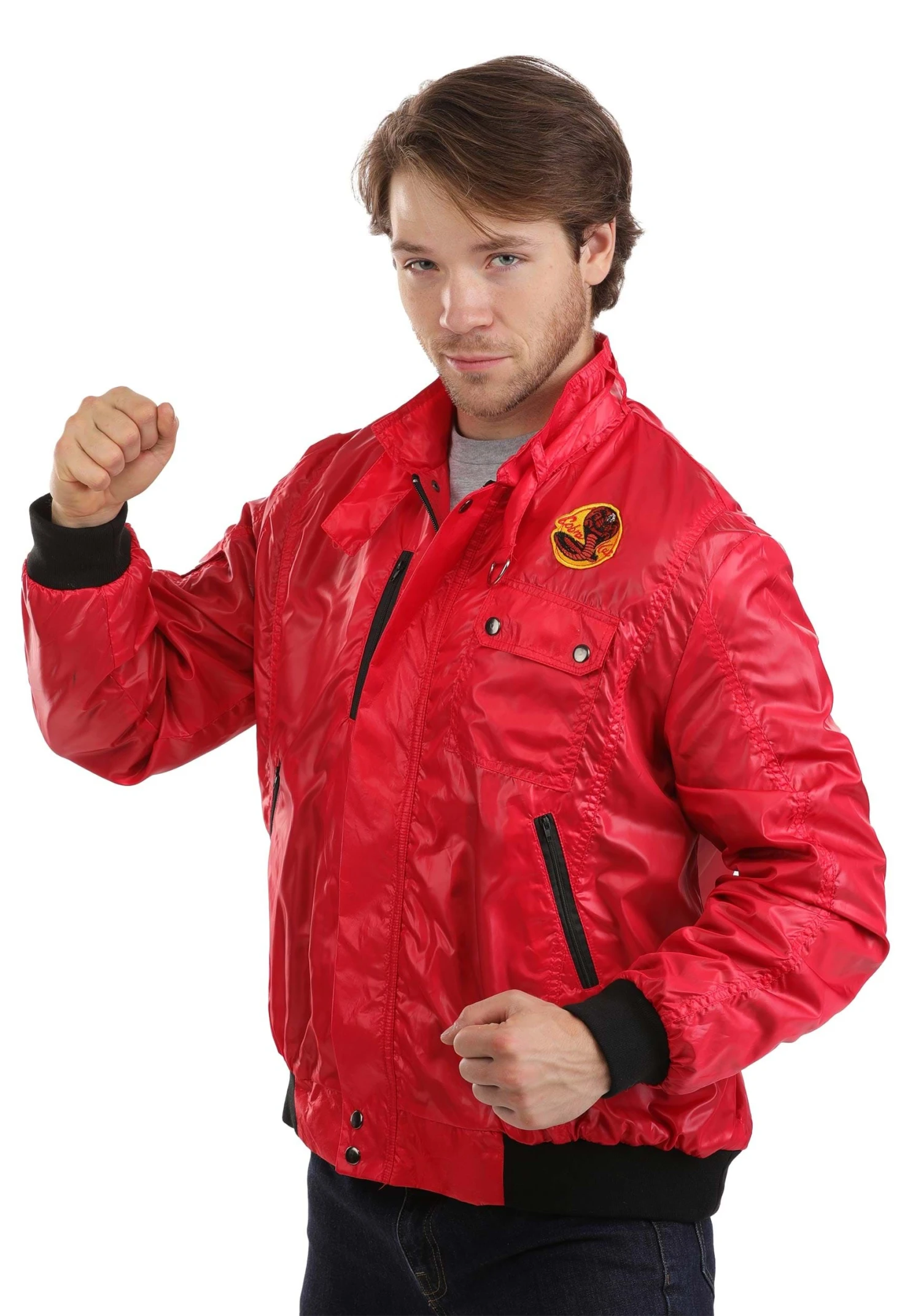 Adult Karate Kid Red Cobra Kai Costume Jacket 4 Adult Karate Kid Red Cobra Kai Costume Jacket - Image 2