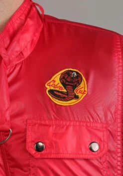 Adult Karate Kid Red Cobra Kai Costume Jacket 14 Adult Karate Kid Red Cobra Kai Costume Jacket -Halloween Costumes karate kid adult red cobra kai jacket alt 4