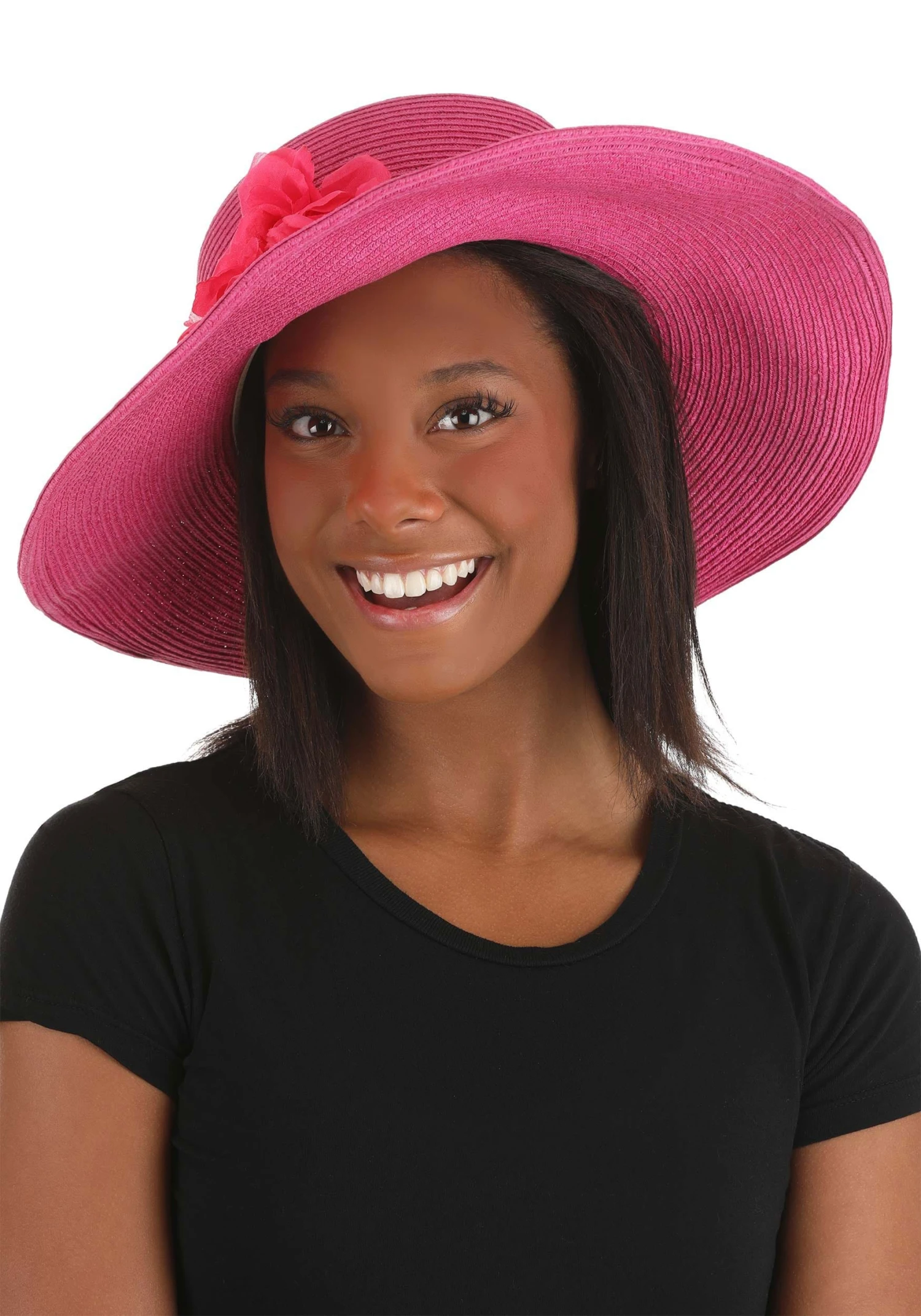 Women's Kentucky Derby Pink Costume Hat 3 Women's Kentucky Derby Pink Costume Hat
