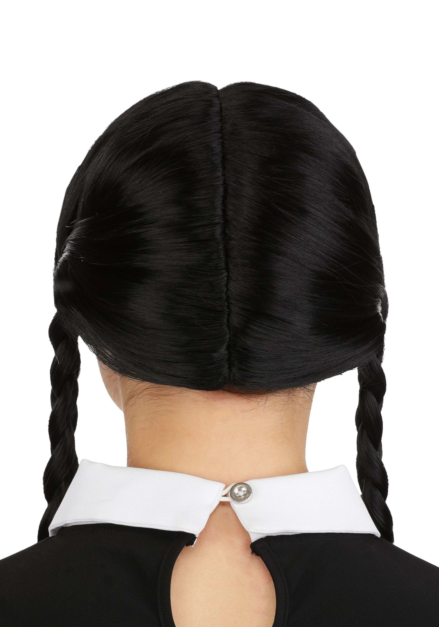 Girl's 1960s Wednesday Addams Costume Wig 4 Girl's 1960s Wednesday Addams Costume Wig - Image 2