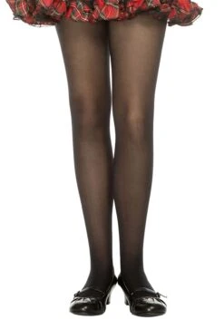 MUSIC LEGS Black Opaque Tights For Girls