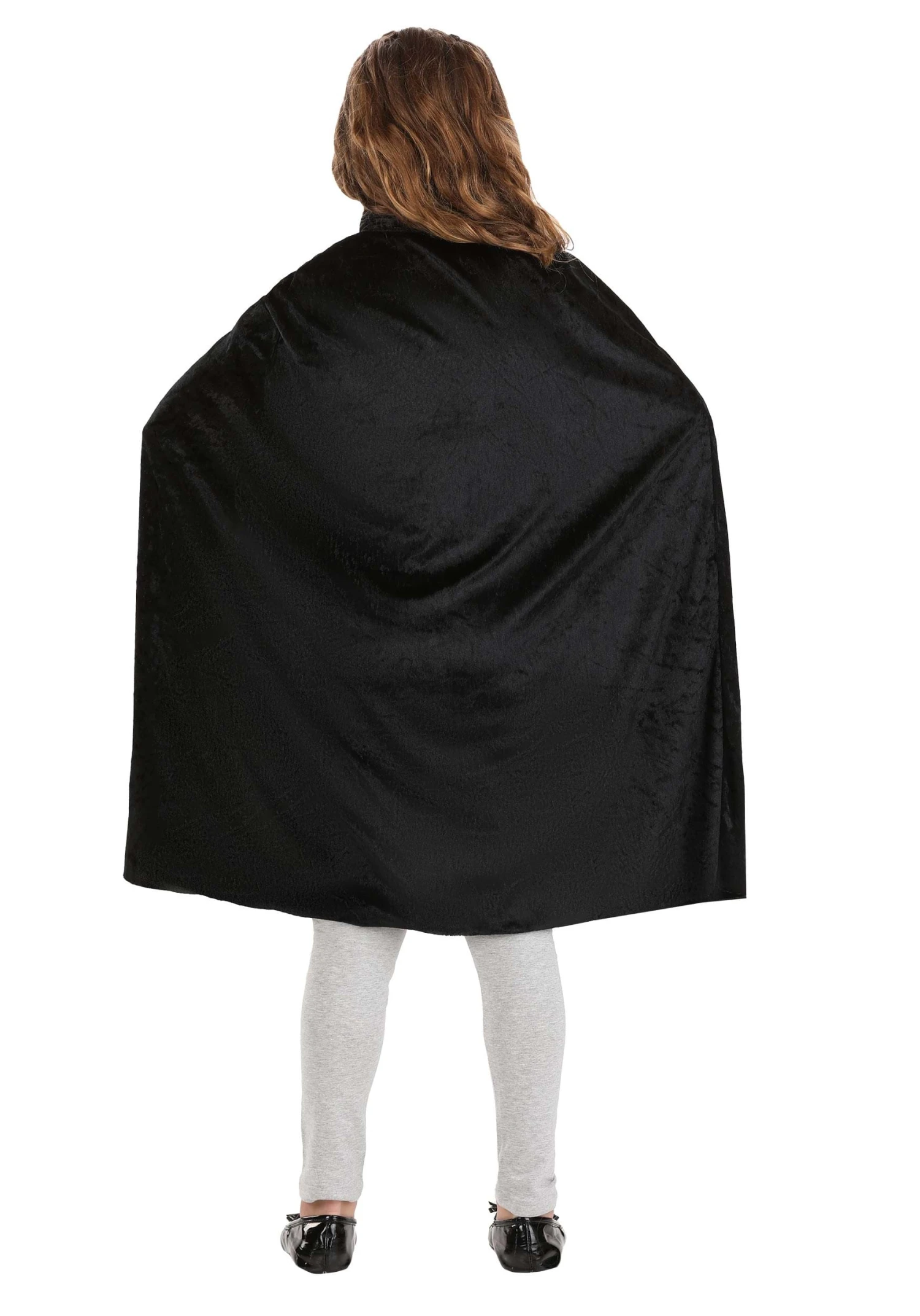 Black Velveteen Cape For Kids 4 Black Velveteen Cape For Kids - Image 2