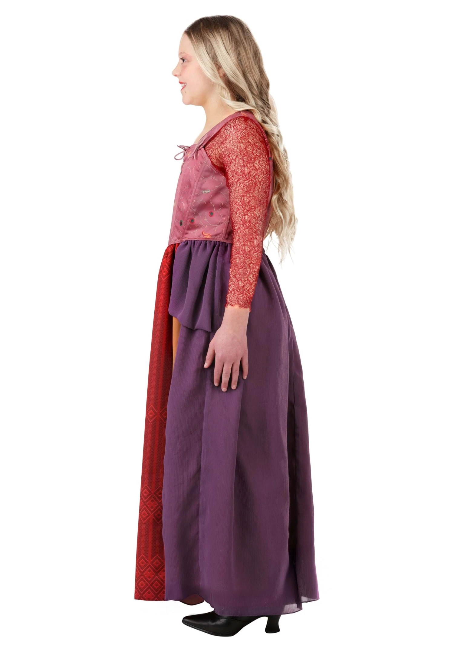 Deluxe Disney Hocus Pocus Girl's Sarah Sanderson Costume 5 Deluxe Disney Hocus Pocus Girl's Sarah Sanderson Costume - Image 3