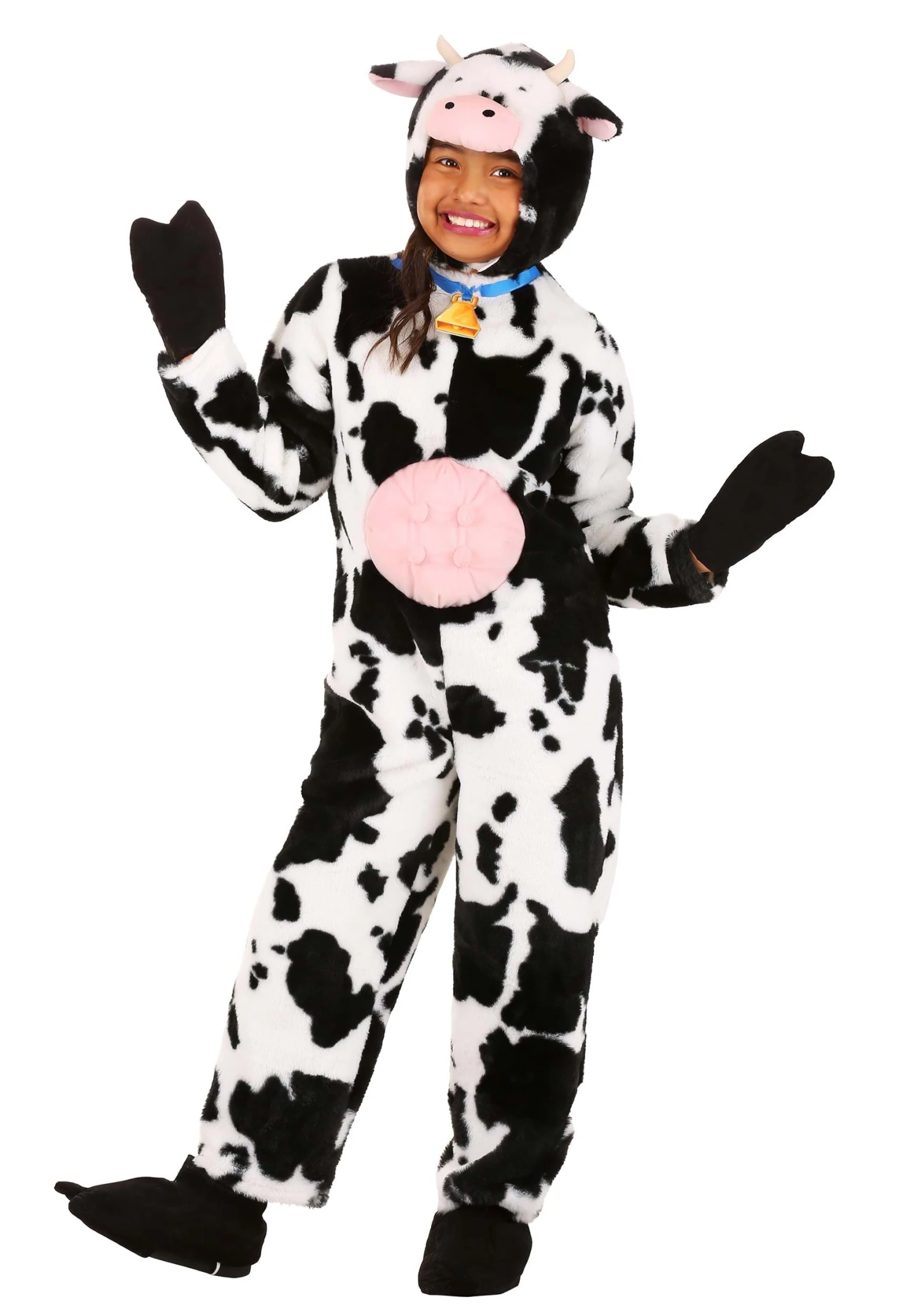 Deluxe Plush Spotted Cow Kid's Costume 3 Deluxe Plush Spotted Cow Kid's Costume
