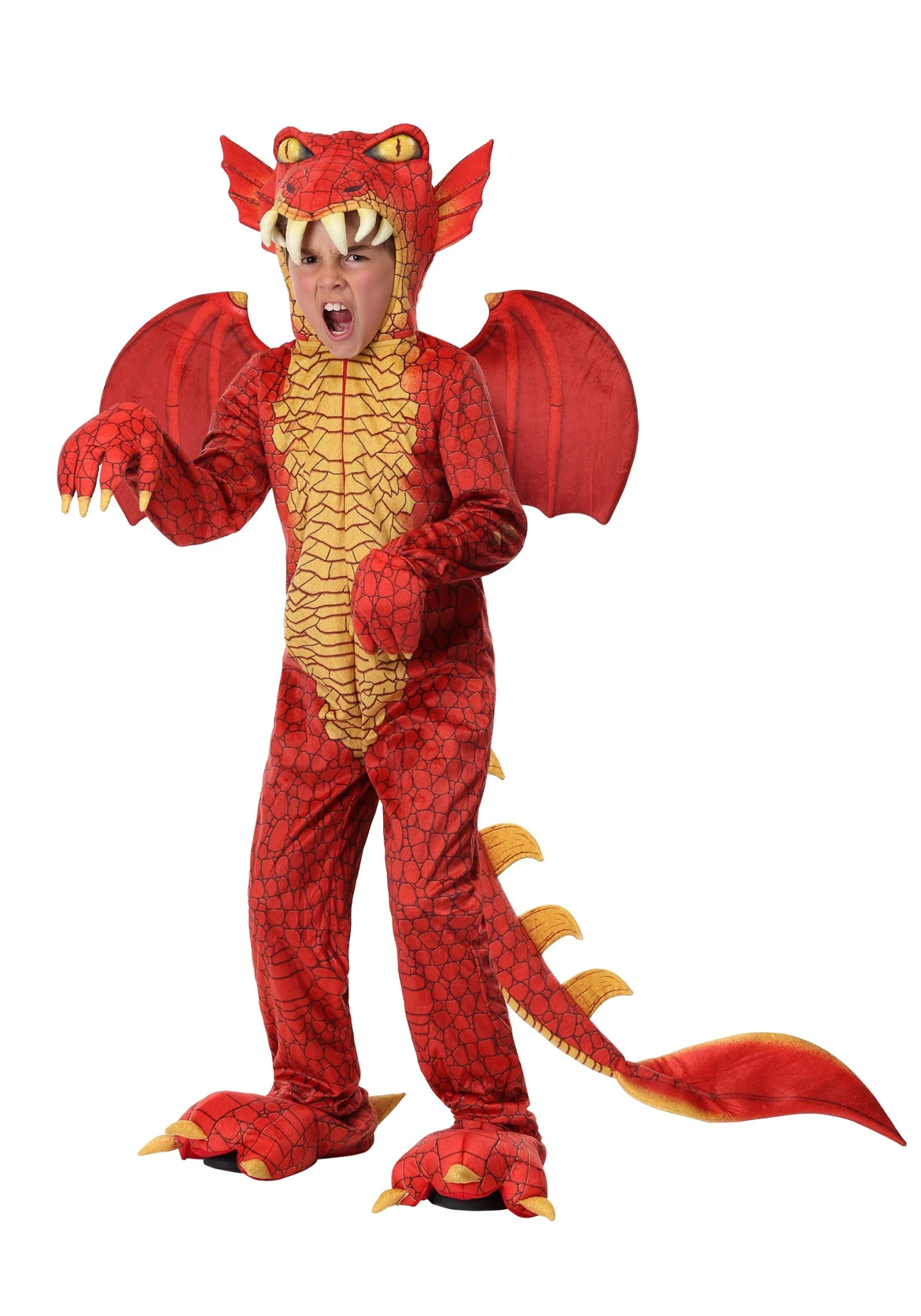 Deluxe Red Dragon Kid's Costume 3 Deluxe Red Dragon Kid's Costume