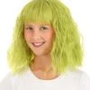 Mossy Green Wavy Wig For Girls -Halloween Costumes kids mossy green wavy wig
