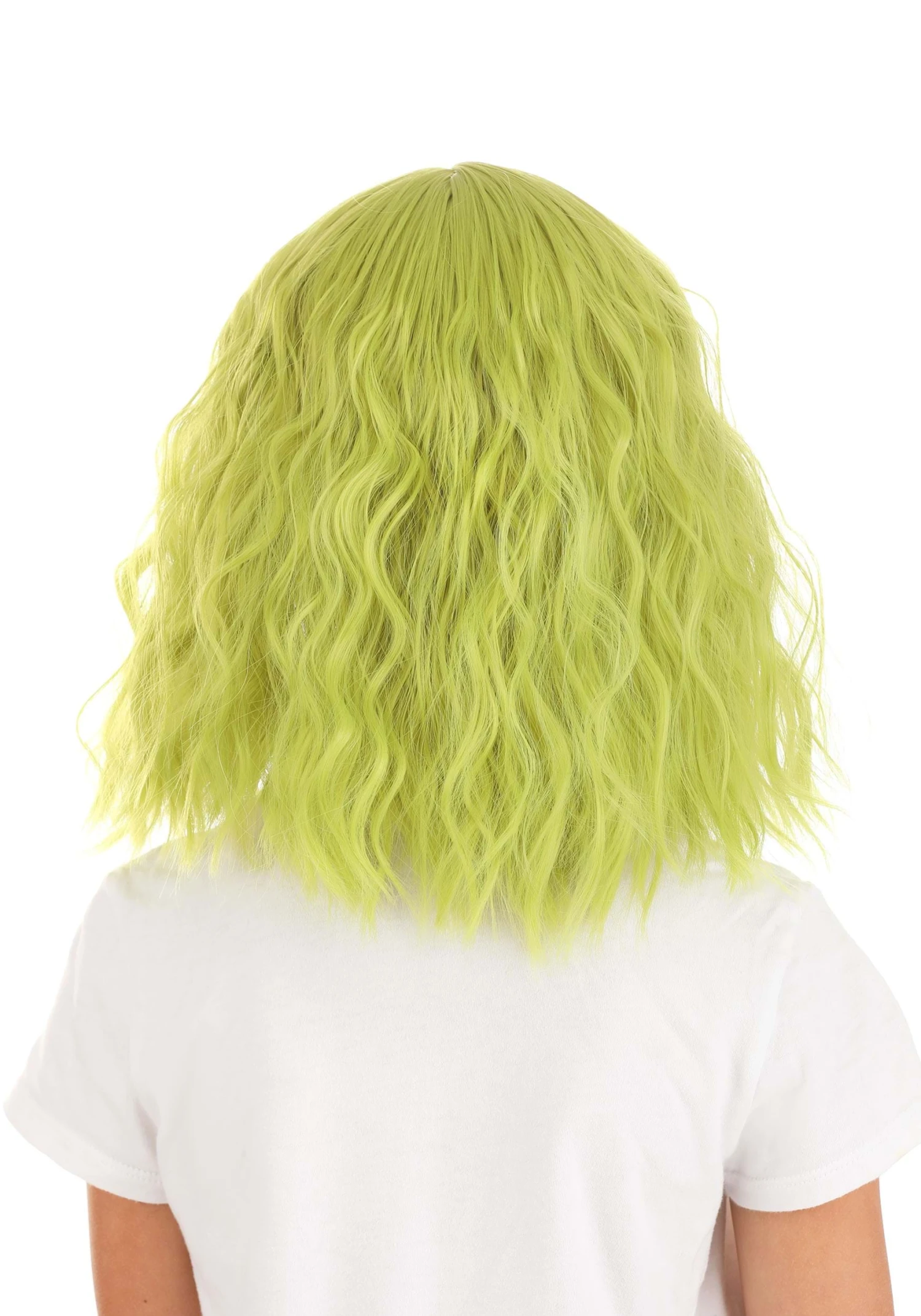 Mossy Green Wavy Wig For Girls 4 Mossy Green Wavy Wig For Girls - Image 2