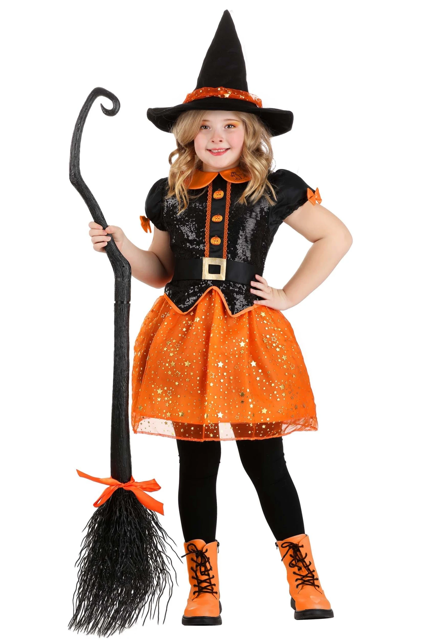 Pumpkin Patch Witch Girl's Costume 3 Pumpkin Patch Witch Girl's Costume