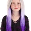 Purple And Gray Ombre Kid's Wig 2 Purple And Gray Ombre Kid's Wig -Halloween Costumes kids purple and grey ombre wig