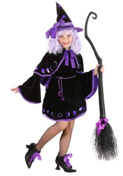 Purple Star Kid's Witch Costume