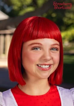 Strawberry Shortcake Costume Wig For Girls