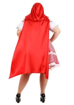 Women's Plus Size Knee Length Red Riding Hood Costume 5 Women's Plus Size Knee Length Red Riding Hood Costume -Halloween Costumes knee length red riding hood alt 2