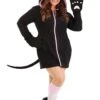 Plus Sized Women's Midnight Kitty Costume 1 Plus Sized Women's Midnight Kitty Costume -Halloween Costumes kung fu panda child po costume