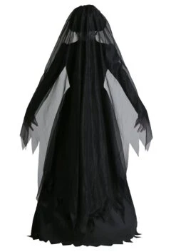Lady In Black Ghost Costume -Halloween Costumes lady in black womens ghost costume back