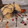 Large Hairy Gray Spider Halloween Decoration