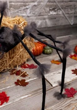 Large Hairy Gray Spider Halloween Decoration -Halloween Costumes large spider hairy grey alt 3