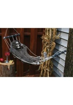 Fun World 64-Inch Lazy Bones Hammock Reaper Decoration 7 Fun World 64-Inch Lazy Bones Hammock Reaper Decoration -Halloween Costumes lazy bones 64 hammock reaper alt 1