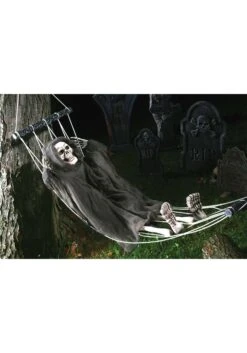 Fun World 64-Inch Lazy Bones Hammock Reaper Decoration 8 Fun World 64-Inch Lazy Bones Hammock Reaper Decoration -Halloween Costumes lazy bones 64 hammock reaper alt 2