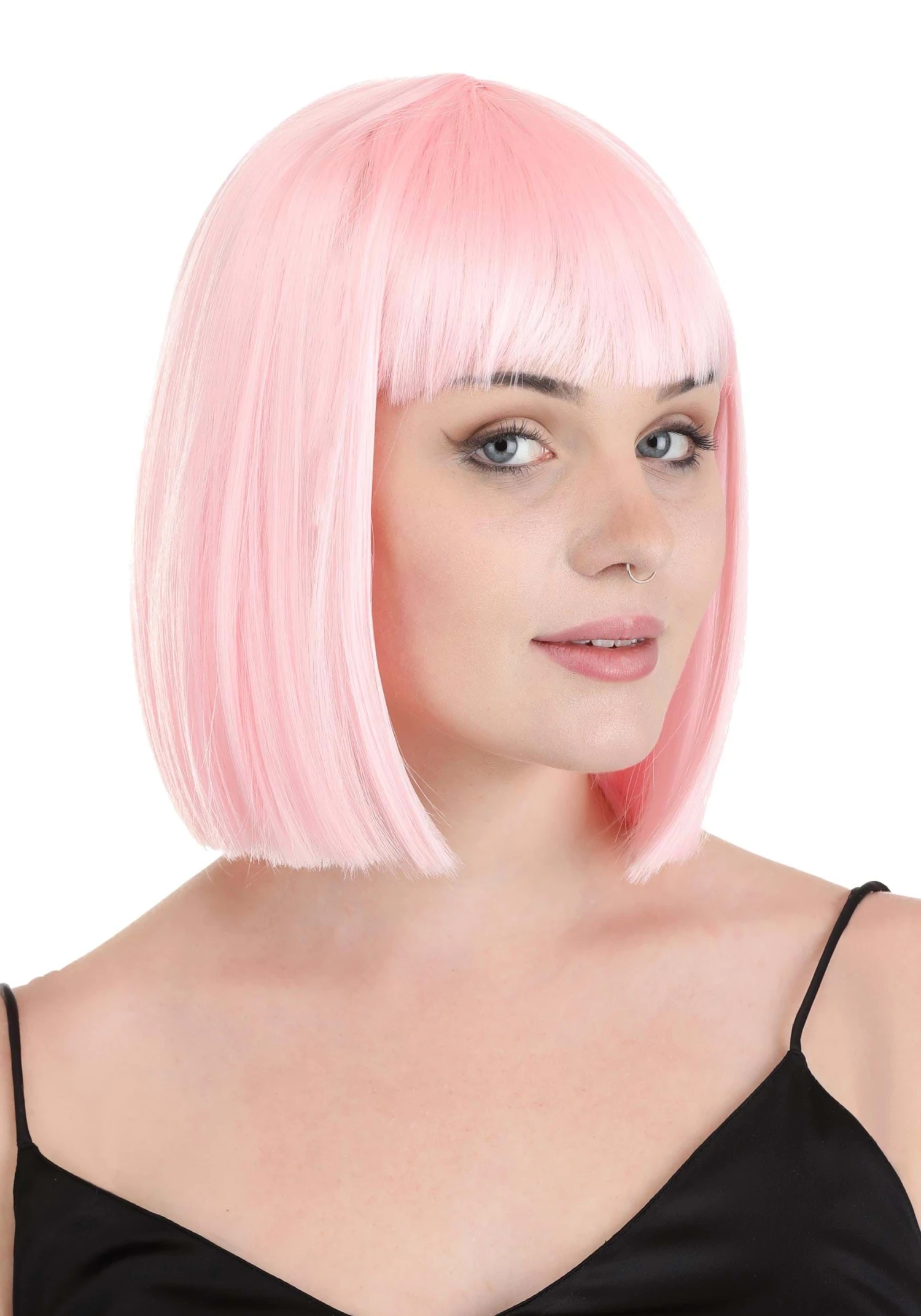 Light Pink Bob Wig For Adults 3 Light Pink Bob Wig For Adults