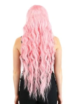 Light Pink Long Wavy Wig For Women 8 Light Pink Long Wavy Wig For Women -Halloween Costumes light pink long wavy wig alt 2