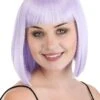 Light Purple Bob Wig For Women -Halloween Costumes light purple bob wig