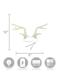 Light-Up Multicolor Deer LumenHorns Costume Antlers 17 Light-Up Multicolor Deer LumenHorns Costume Antlers -Halloween Costumes light up deer antlers multicolor lumenhorns alt 7