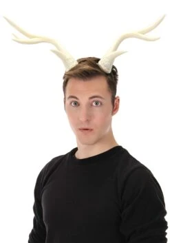 White Light-Up Deer Antlers Costume LumenHorns 17 White Light-Up Deer Antlers Costume LumenHorns -Halloween Costumes light up deer antlers white lumenhorns alt 5