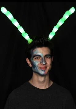Insect Antennae Light-Up Green LumenHorns -Halloween Costumes light up green insect antennae lumenhorns 1