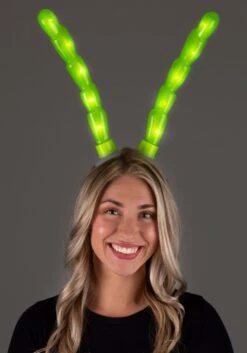 Insect Antennae Light-Up Green LumenHorns -Halloween Costumes light up green insect antennae lumenhorns 4