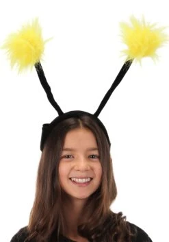 Light Up Pom Antennae LumenEars Headband -Halloween Costumes light up pom antennae lumenears alt 2