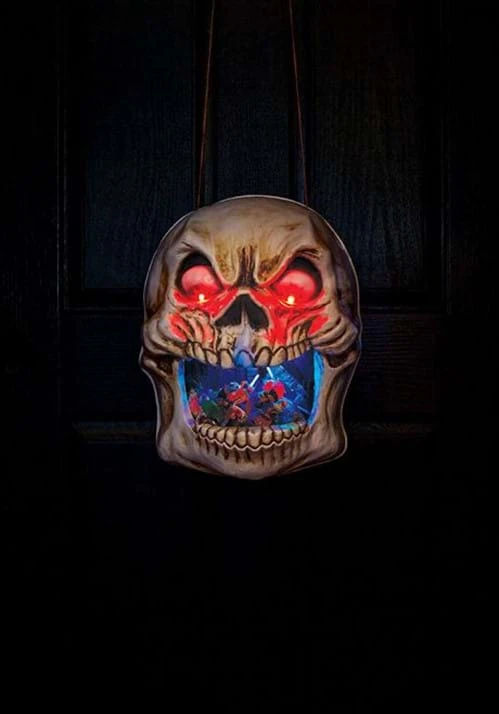 Fun World Scary Light Up Skull Door Candy Bowl 3 Fun World Scary Light Up Skull Door Candy Bowl