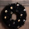 Spooky Light Up Eyes Halloween Wreath Decoration 2 Spooky Light Up Eyes Halloween Wreath Decoration -Halloween Costumes light up spooky eyes wreath
