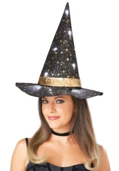 Light Up Twilight Witch Hat For Women