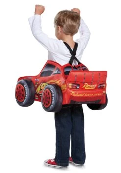 Disguise Cars Lightning McQueen 3D Costume For Toddlers 14 Disguise Cars Lightning McQueen 3D Costume For Toddlers -Halloween Costumes lightning mcqueen 3d toddler costume alt 5