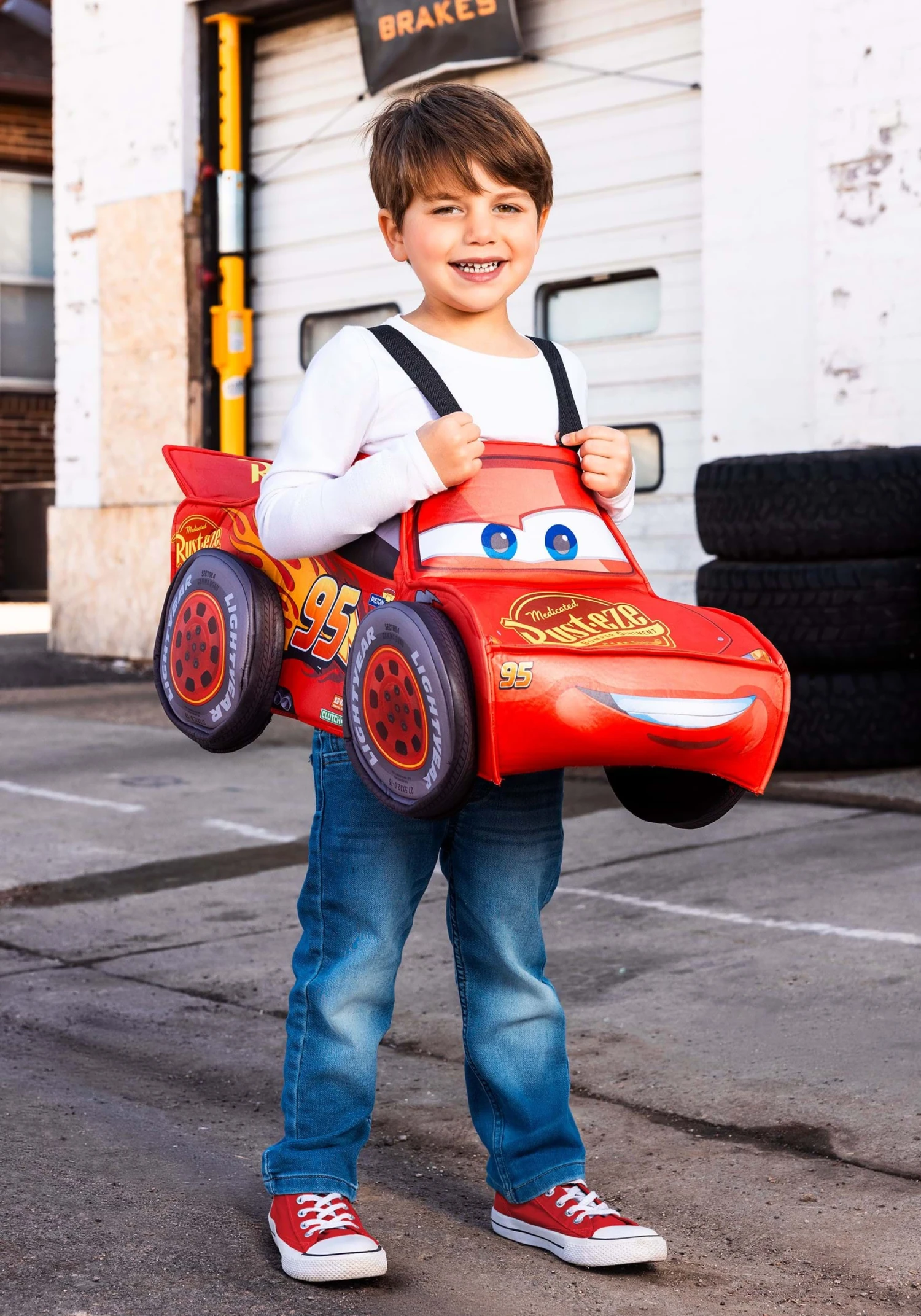 Disguise Cars Lightning McQueen 3D Costume For Toddlers 3 Disguise Cars Lightning McQueen 3D Costume For Toddlers